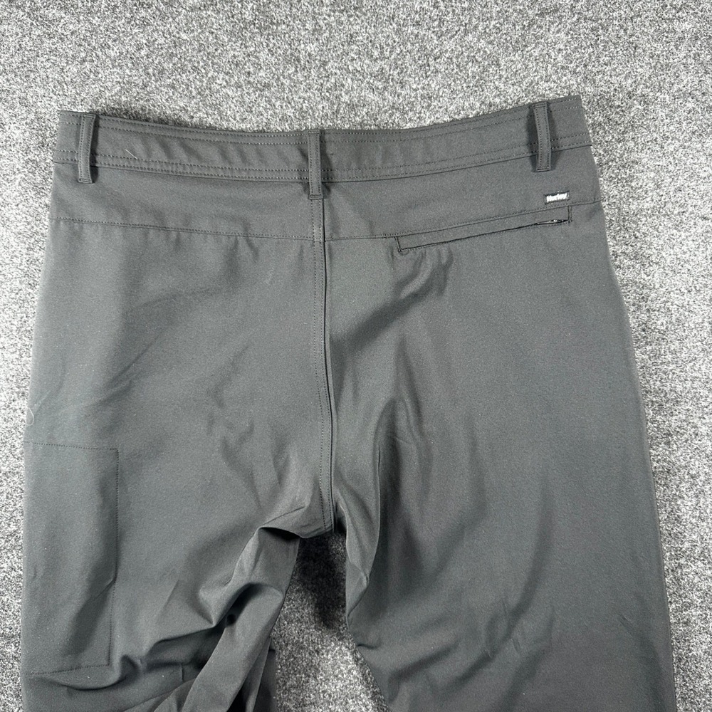 Hurley Mens Dri-FIT Performance Chino Pants BLACK 34x32 Straight Leg Activewear - Picture 6 of 7